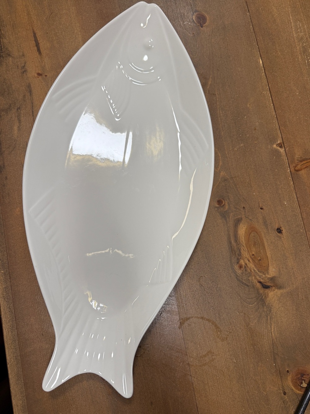 Symphony Fish Serving Platter, White